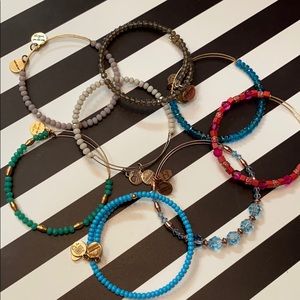Lot of Alex and Ani bracelets varied colors